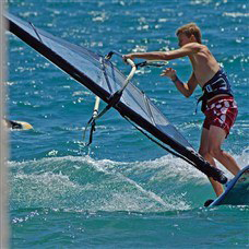 instructor windsurfing in levante