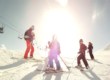 Little ones on the slopes.