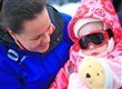 Toddler on ski holiday with Nanny. 