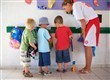 Children getting ready for watersports