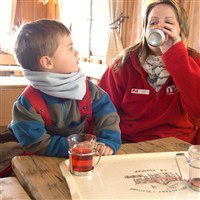 Skiiers on Tignes.