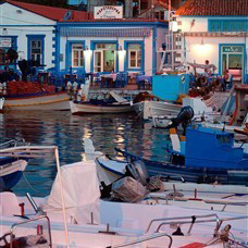 sailboats floating on the sea in lemnos