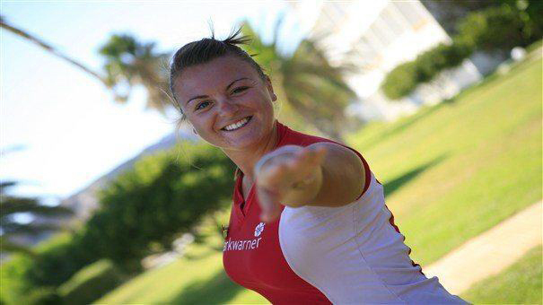 aerobics instructor smiling in lakitira