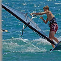 instructor windsurfing in levante