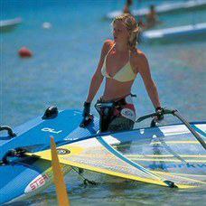 Sea Garden windsurfing lady.